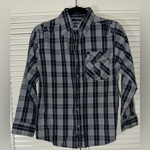 English Laundry Boys Plaid Long Sleeve Button Up Shirt‎ Size 10-12